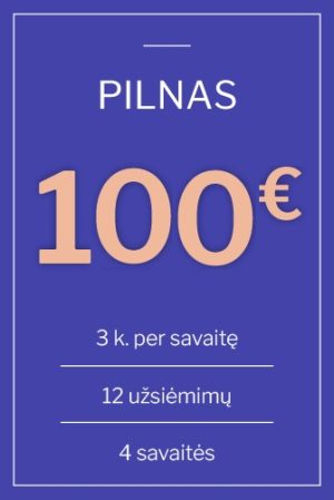 Mankštos grupėse<br/>(pilnas 3x)
