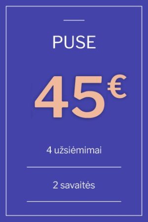 Mankštos grupėse<br/>(pusė)