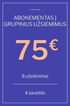 Dovanų kuponas: Mankštos grupėse