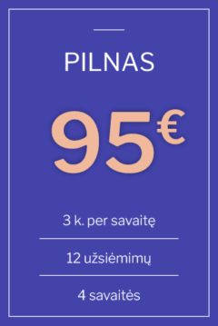 Dovanų kuponas: Mankštos grupėse (pilnas 3x)