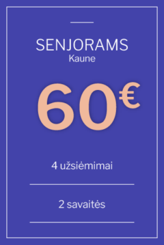 Dovanų kuponas: Mankštos grupėse (senjorams)