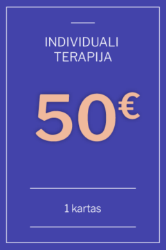 Dovanų kuponas: Individuali terapija<br/>1 kartas