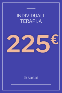Dovanų kuponas: Individuali terapija 5 kartai