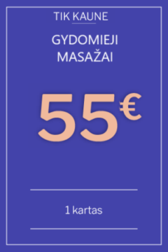 Dovanų kuponas: Masažas 1 kartas