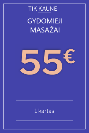 Dovanų kuponas: Masažas 1 kartas
