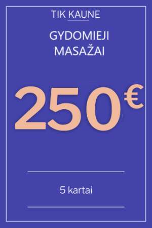 Dovanų kuponas: masažas 5kartai