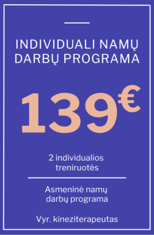 Namų darbų programa pas vyr. kineziterapeutą